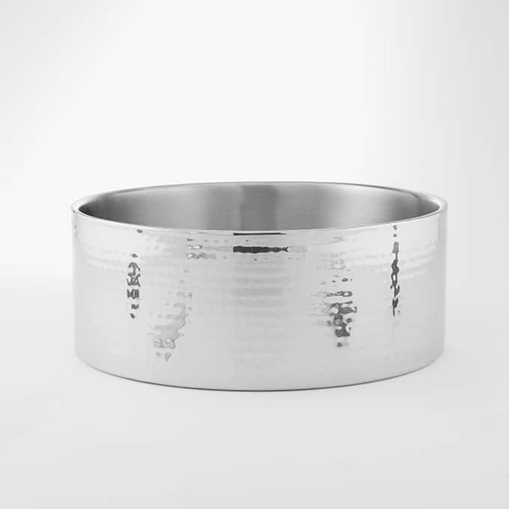 American Metalcraft Stainless Steel Hammered Double Wall Bowl, 220 Ounce Capacity -- 3 Per Case