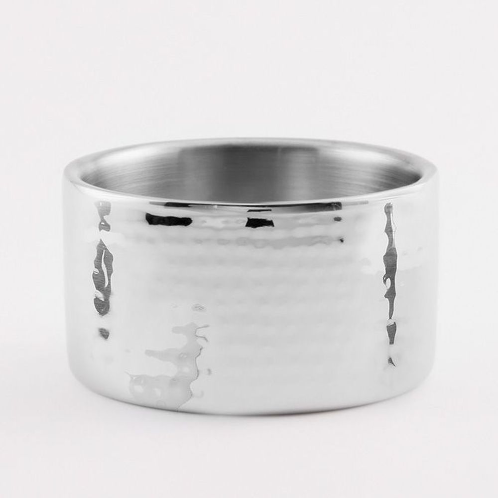 American Metalcraft Stainless Steel Hammered Double Wall Wine Coaster, 17 Ounce Capacity -- 20 Per Case