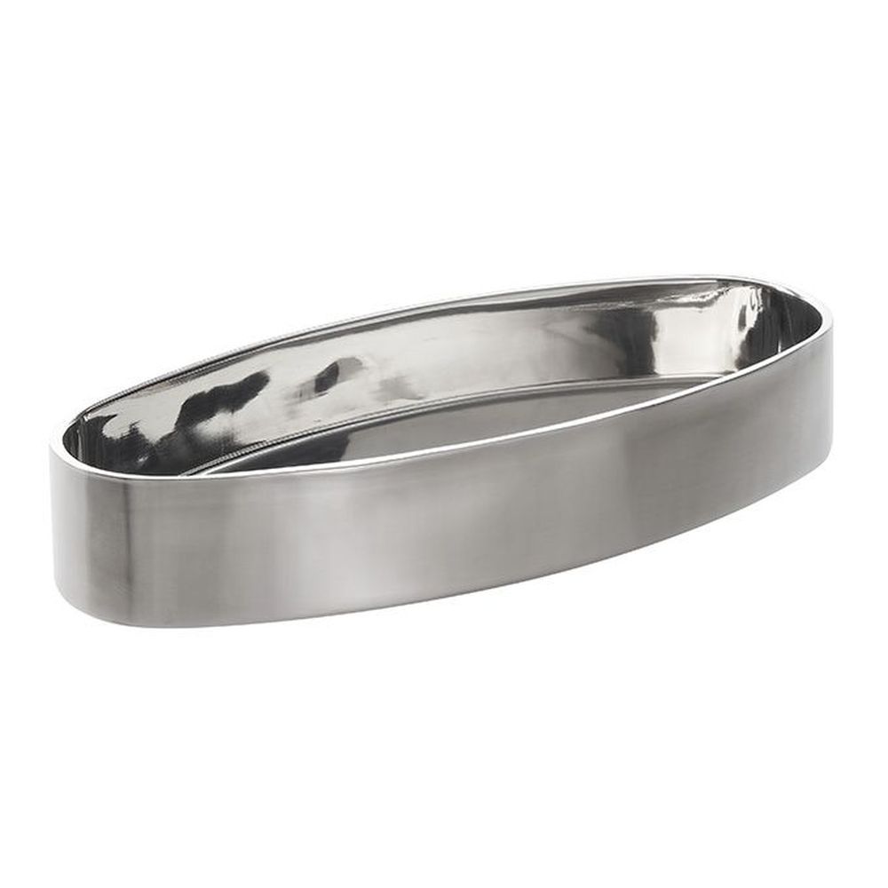 American Metalcraft Stainless Steel Satin Finish Double Wall Oval Bowl, 216 Ounce Capacity -- 6 Per Case