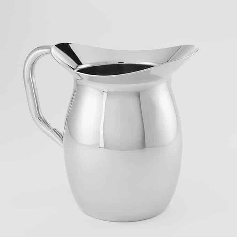 American Metalcraft Stainless Steel Mirror Finish Double Wall Bell Pitcher, 64 Ounce Capacity -- 6 Per Case