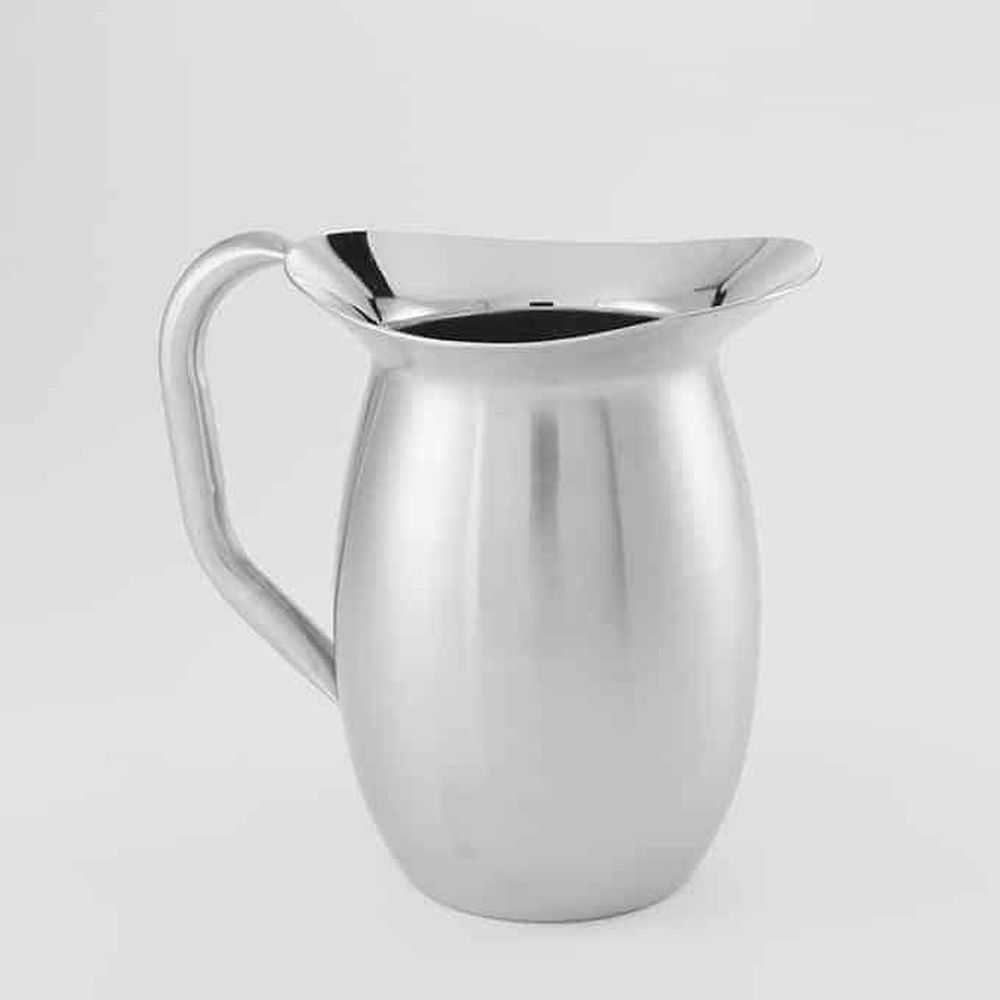 American Metalcraft Stainless Steel Satin Finish Double Wall Bell Pitcher, 44 Ounce Capacity -- 12 Per Case