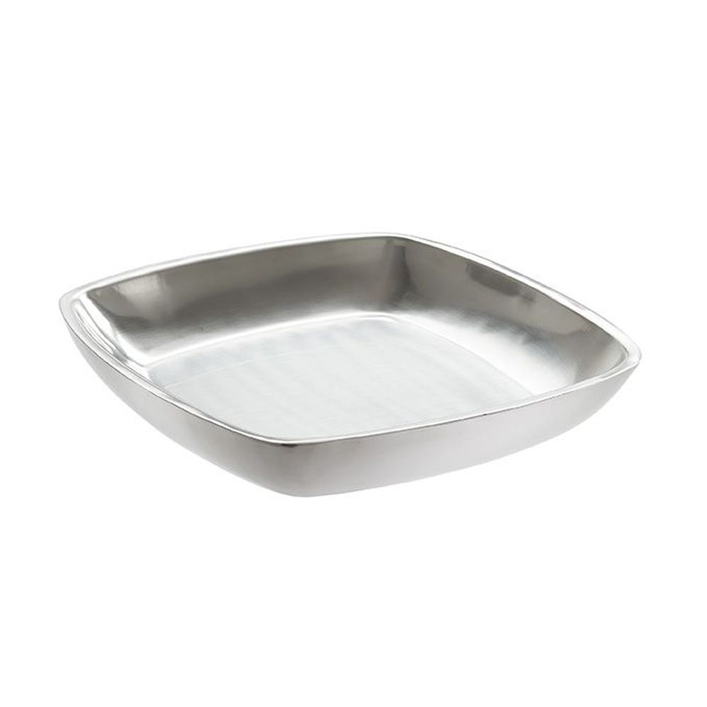 American Metalcraft Silver Satin Stainless Steel Double Wall Seafood Tray, 74 Ounce Capacity -- 4 Per Case