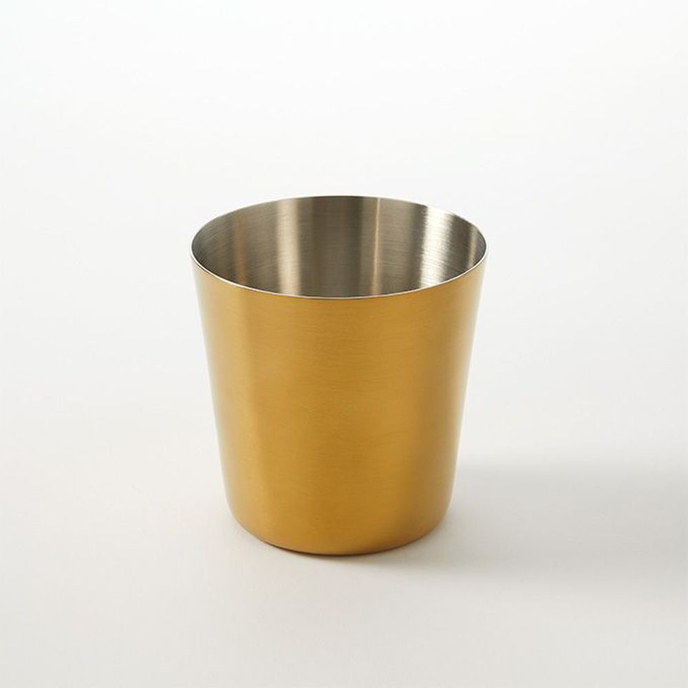 American Metalcraft Gold Stainless Steel Satin Finish Straight-sided Fry Cup, 14 Ounce Capacity -- 72 Per Case
