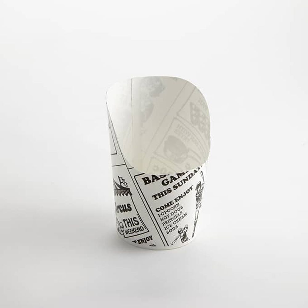 American Metalcraft 4 Ounce Black/white Paper Fry Cup, 1000 Count