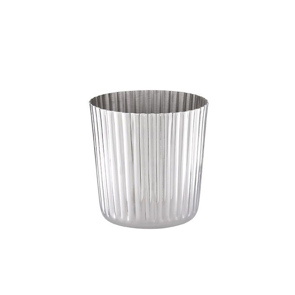 American Metalcraft Silver Stainless Steel Fluted Finish Straight-sided Fry Cup, 14 Ounce Capacity -- 72 Per Case