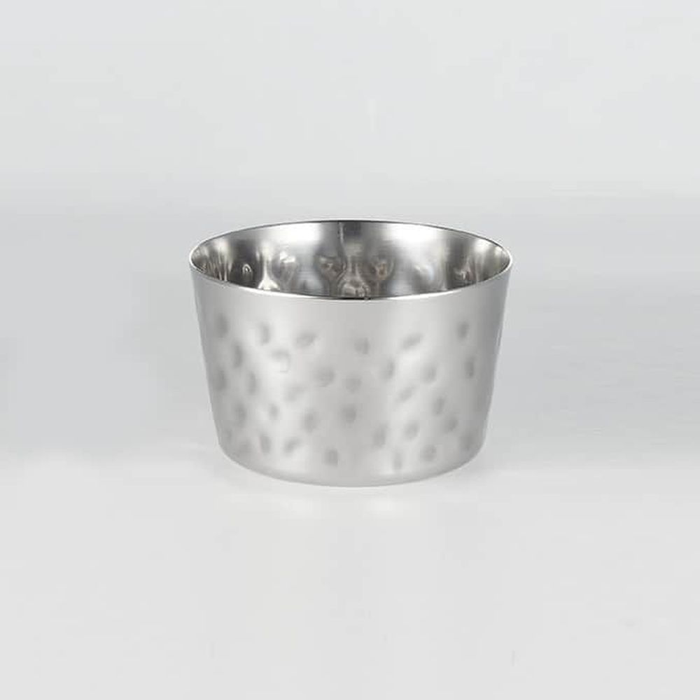 American Metalcraft Silver Hammered Stainless Steel Mini Fry Cup, 7 Ounce Capacity -- 72 Per Case