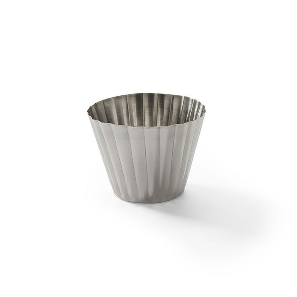 American Metalcraft Silver Stainless Steel Round Fluted Sauce Cup, 2.5 Ounce Capacity -- 144 Per Case