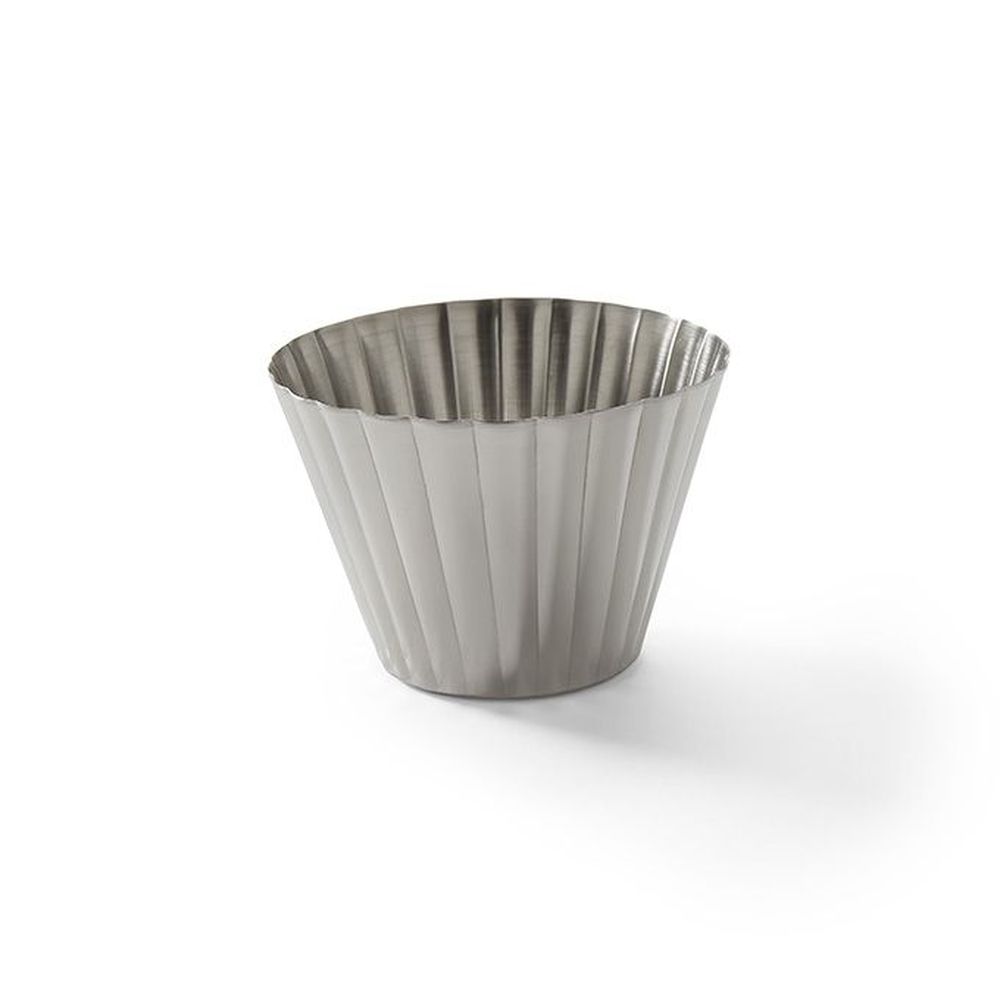 American Metalcraft Silver Stainless Steel Round Fluted Sauce Cup, 4 Ounce Capacity -- 144 Per Case