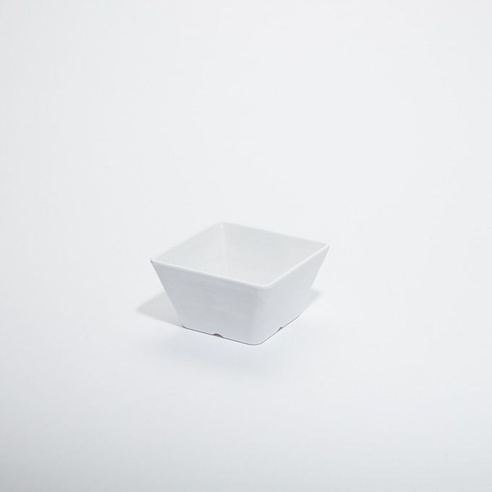 American Metalcraft Faux Slate Collection White Melamine Square Serving Bowl, 23 Ounce Capacity -- 24 Per Case