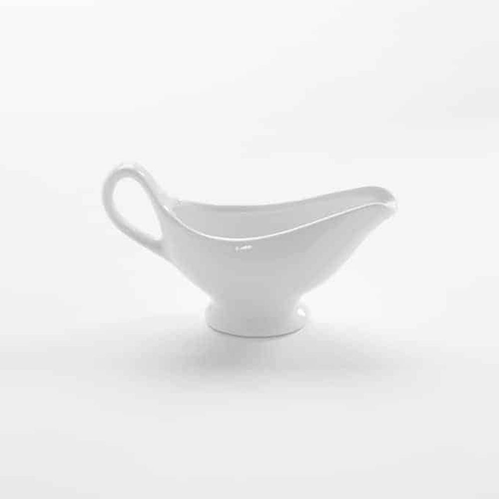 American Metalcraft White Porcelain Gravy Boat, 3 Ounce Capacity -- 32 Per Case