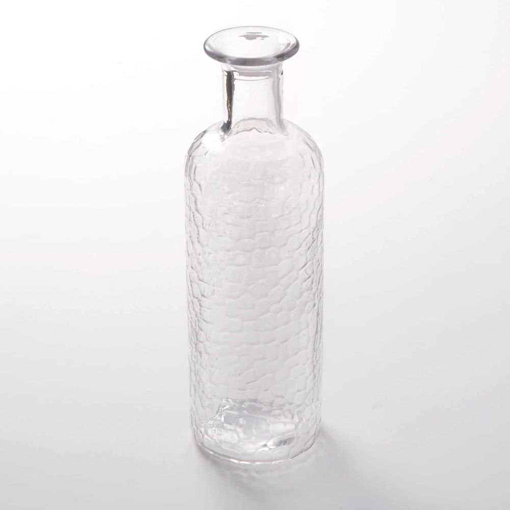 American Metalcraft Clear Soda Lime Glass Hammered Finish Glass Carafe, 29 Ounce Capacity -- 12 Per Case