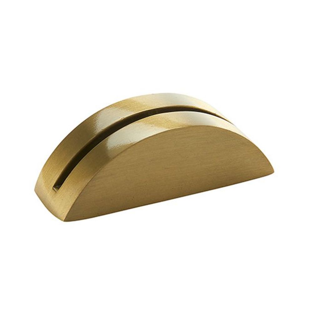 American Metalcraft Gold Hammered Cast Aluminum Half Moon Card Holder, 2 1/8 X 3/4 X 3/4 Inch -- 144 Per Case
