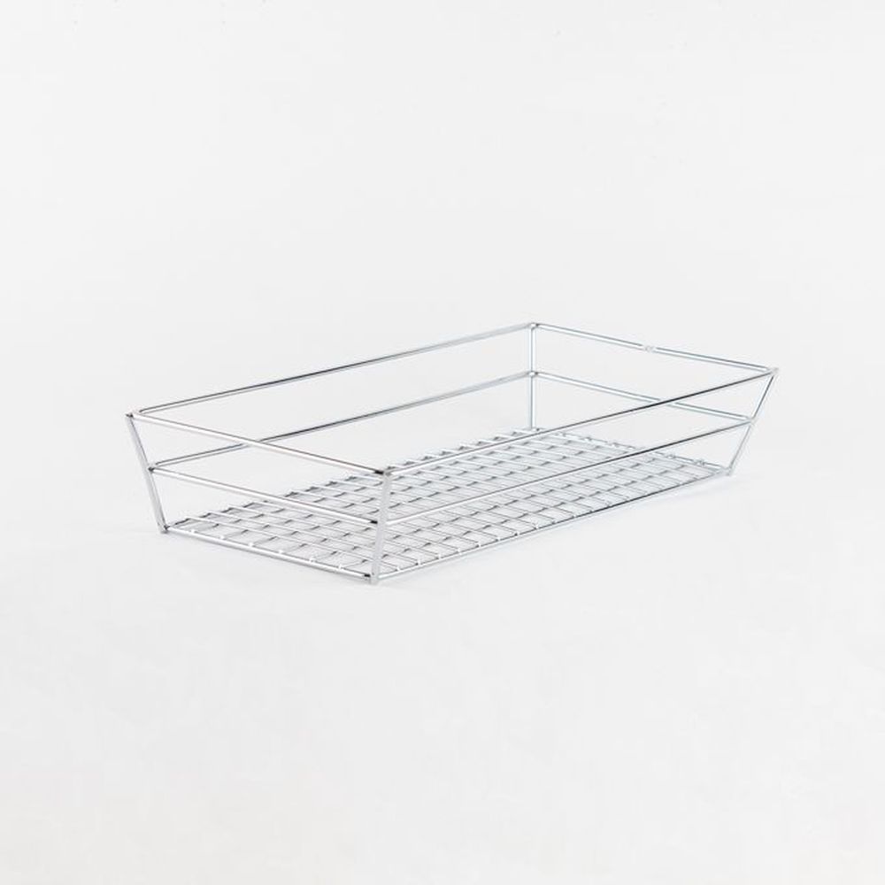 American Metalcraft Silver Chrome Large Grid Basket, 13 X 6 X 2-1/2 Inch -- 24 Per Case