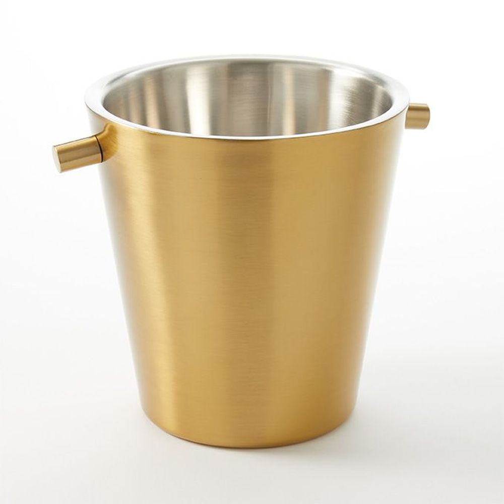 American Metalcraft Gold Stainless Steel Double Wall Champagne Bucket With Handles, 8 Inch Dia. X 8 5/8 Inch Height -- 4 Per Case