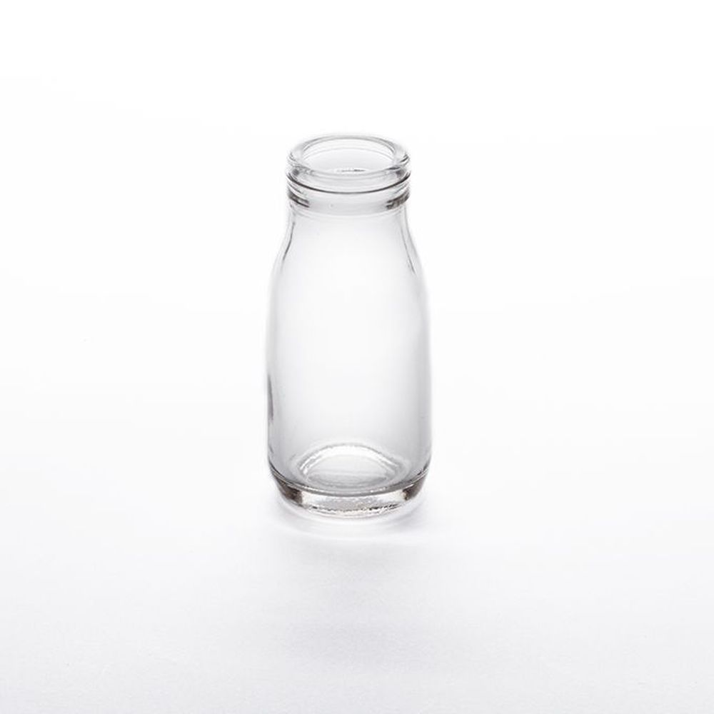 American Metalcraft Clear Soda Lime Glass Milk Bottle, 3 Ounce Capacity -- 72 Per Case