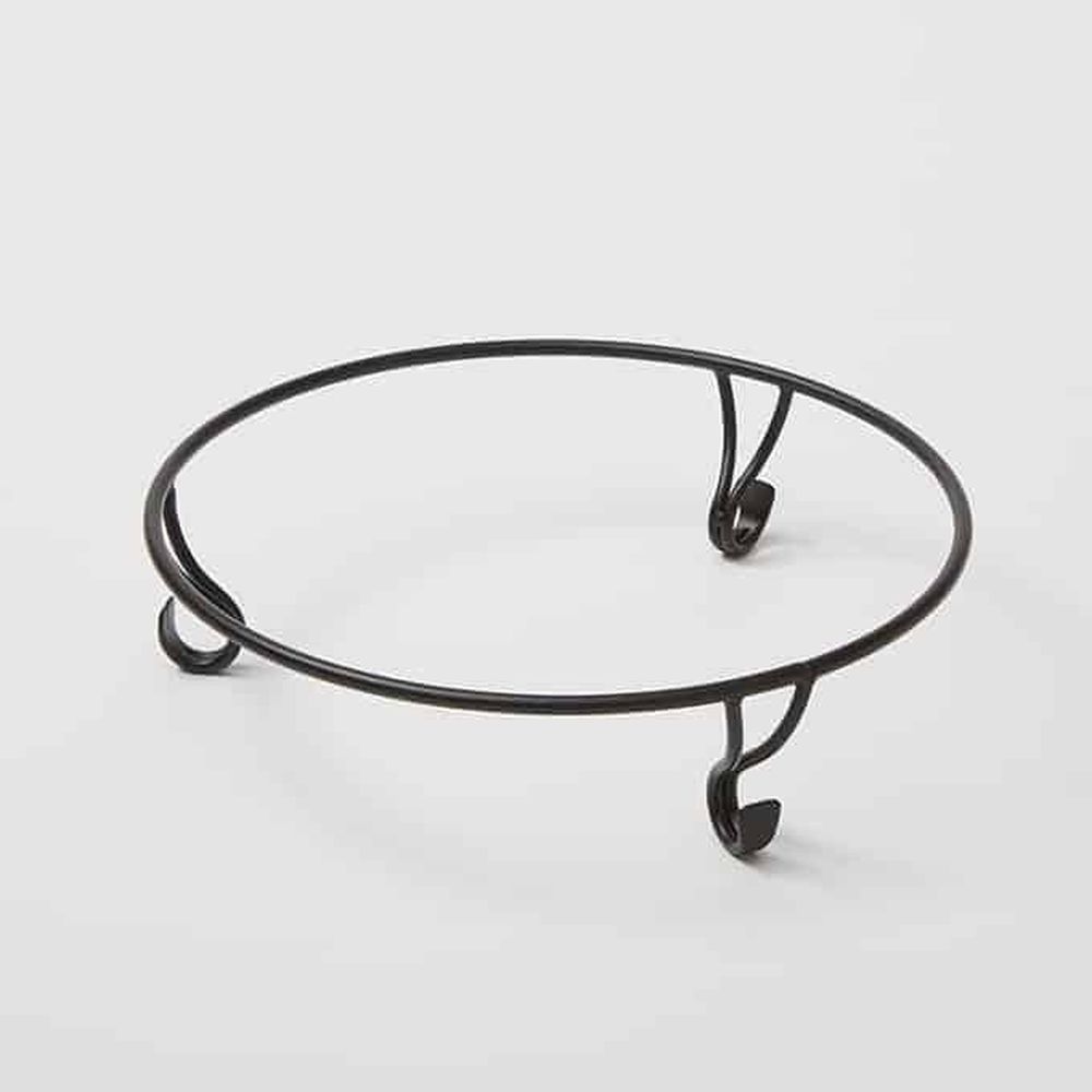 American Metalcraft Black Wrought Iron Round Griddle Stand, 17 Inch Dia. X 4-1/4 Inch Height