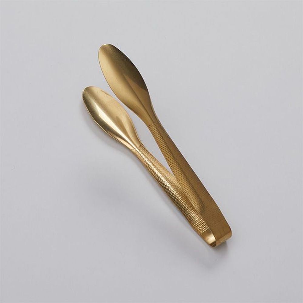 American Metalcraft Vintage Collection Gold Hammered Stainless Steel Serving Tong, 9 Inch Length -- 72 Per Case