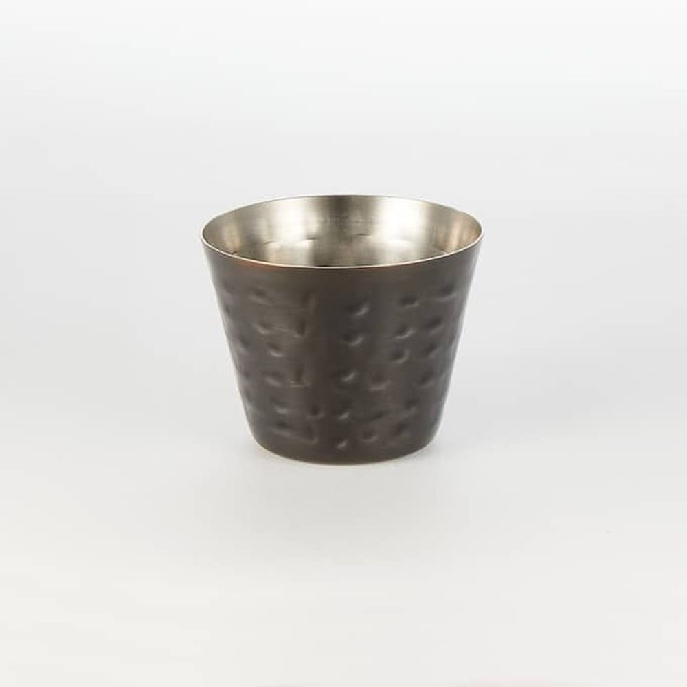 American Metalcraft Black Hammered Stainless Steel Round Sauce Cup, 2.5 Ounce Capacity -- 144 Per Case