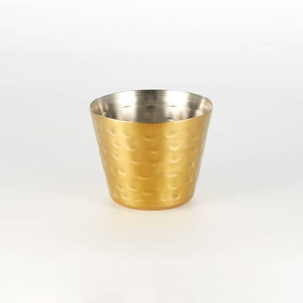 American Metalcraft Gold Hammered Stainless Steel Round Sauce Cup, 2-1/2 Ounce Capacity -- 144 Per Case