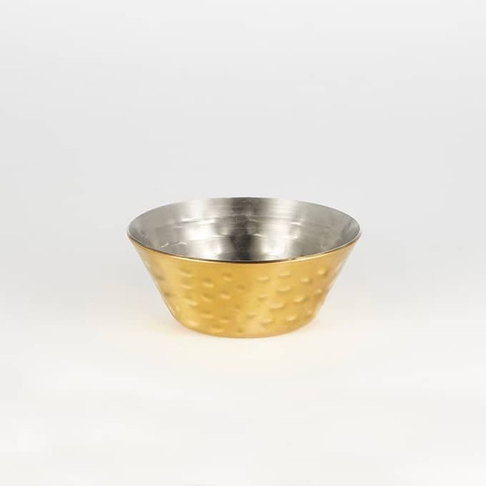 American Metalcraft Gold Hammered Stainless Steel Round Sauce Cup, 1-1/2 Ounce Capacity -- 144 Per Case