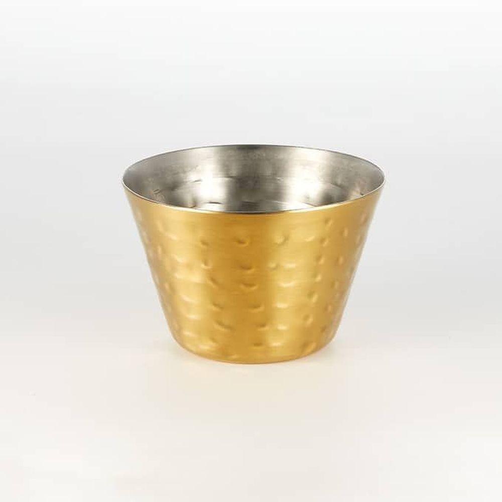 American Metalcraft Gold Hammered Stainless Steel Round Sauce Cup, 4 Ounce Capacity -- 144 Per Case