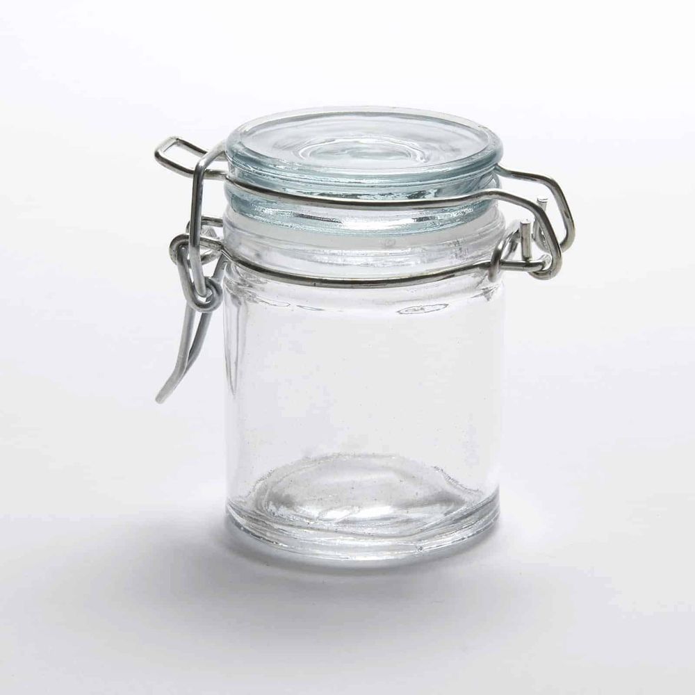 American Metalcraft Clear Glass Mini Apothecary Jar, 1-1/2 Ounce Capacity -- 96 Per Case