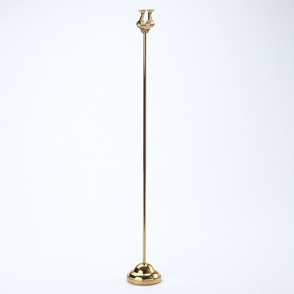 American Metalcraft Gold Stainless Steel Harp Style Weighted Number Stand, 2 1/4 Inch Dia. X 18 Inch Height -- 48 Per Case