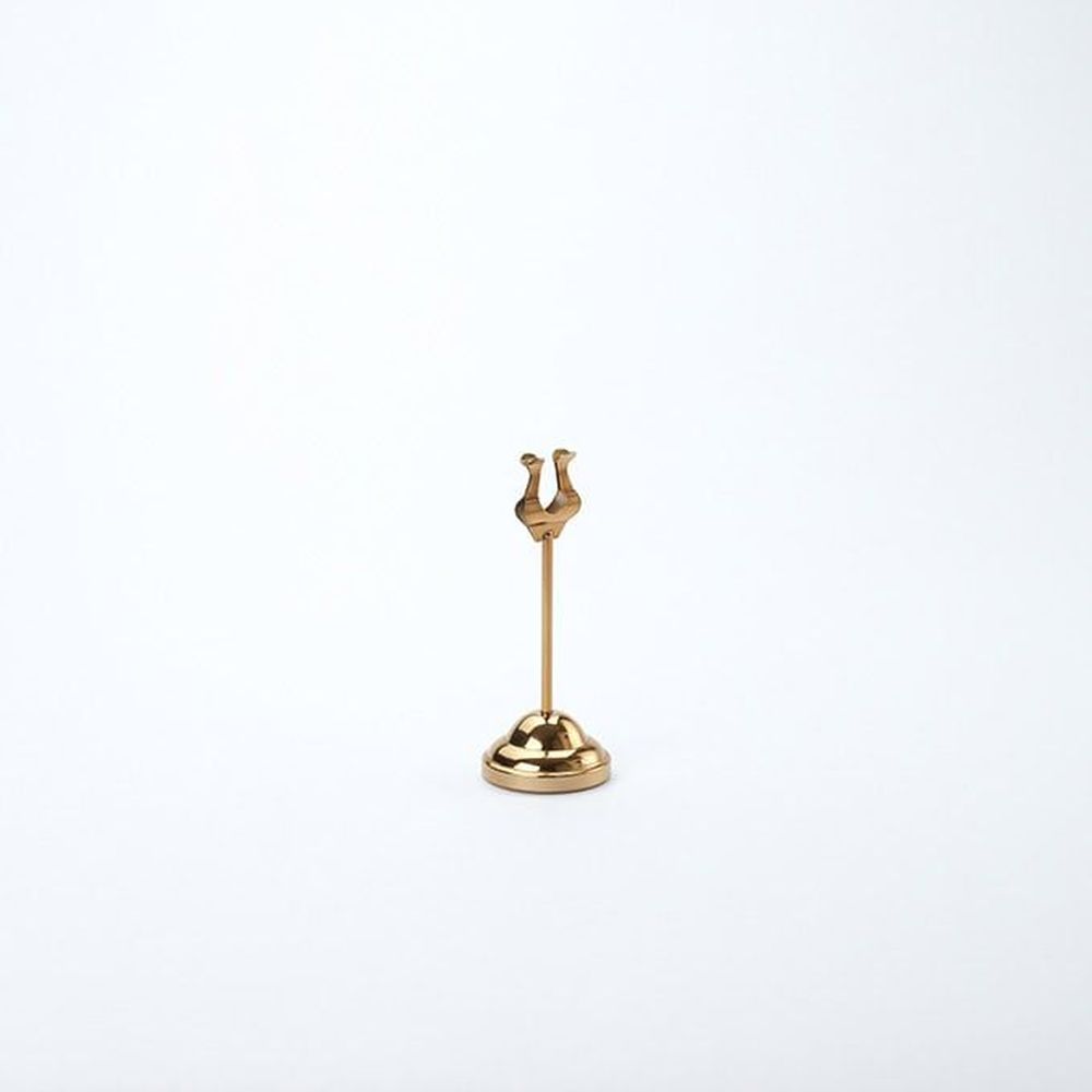 American Metalcraft Gold Stainless Steel Harp Style Weighted Number Stand, 2 1/4 Inch Dia. X 6 Inch Height -- 48 Per Case
