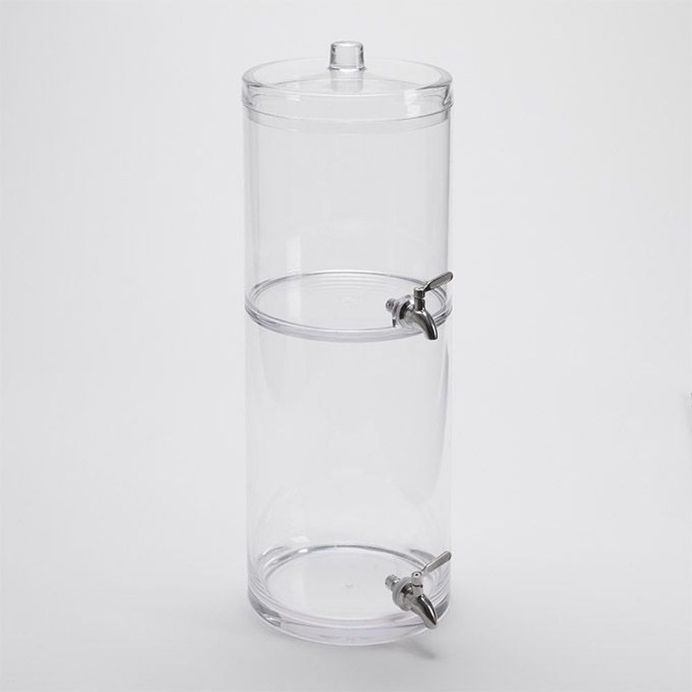 American Metalcraft Clear Polycarbonate Stacking Juice Dispenser, 9-1/2 And 15 Quart Capacity -- 2 Per Case