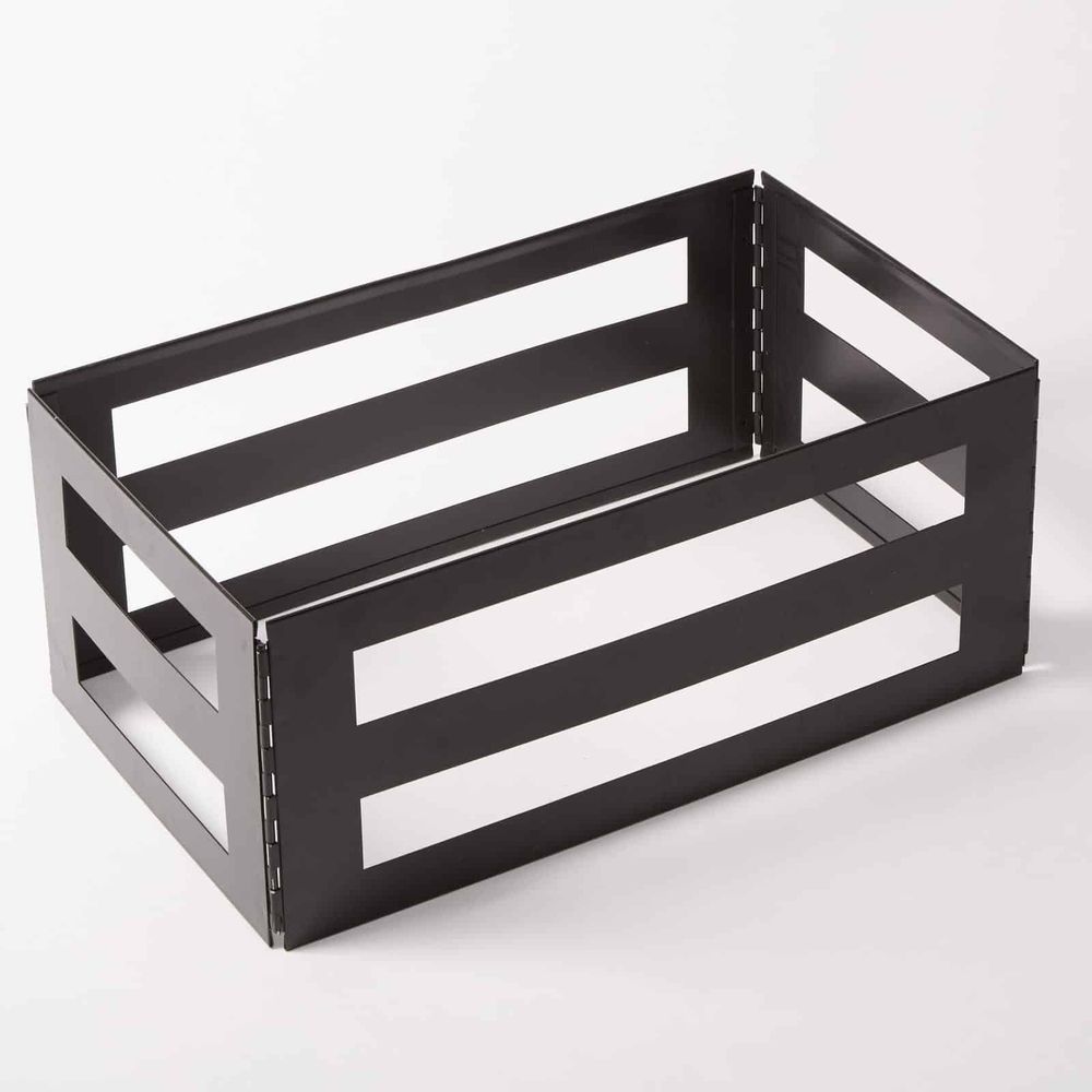 American Metalcraft Black Twilight Stainless Steel Full-size Crate, 20-1/4 X 12-3/8 X 8-1/4 Inch -- 4 Per Case