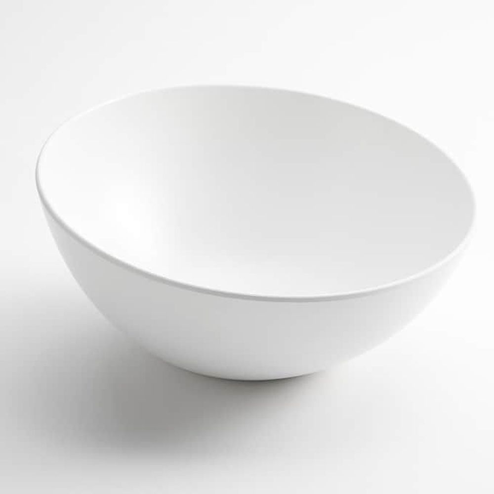American Metalcraft Lift Collection White Melamine Angled Bowl, 110 Ounce Capacity -- 6 Per Case