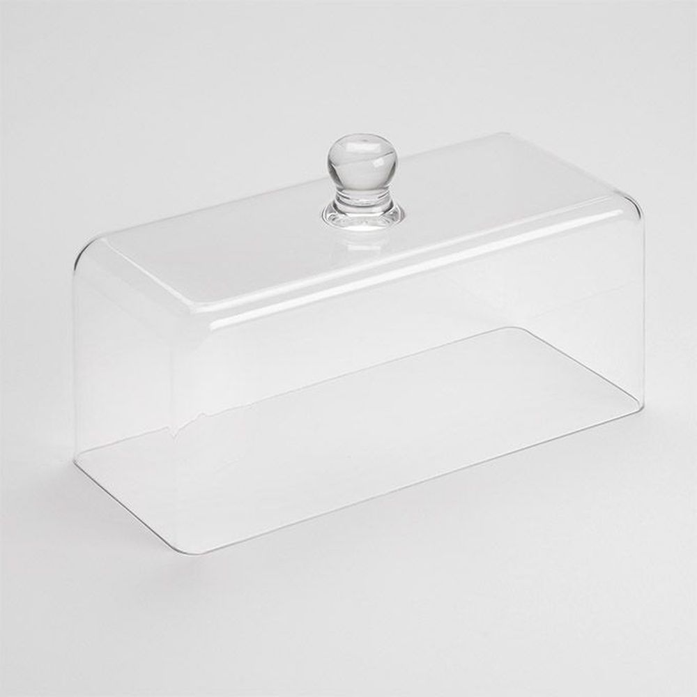 American Metalcraft Lift Collection Clear Polycarbonate Rectangular Dome Cover Only, 13-1/2 X 5-7/8 X 8 Inch -- 6 Per Case