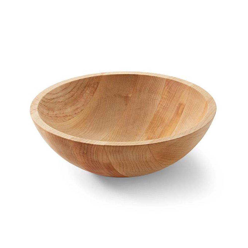 American Metalcraft Lyselle Collection Brown Maple Wood Bowl, 80 Ounce Capacity -- 6 Per Case
