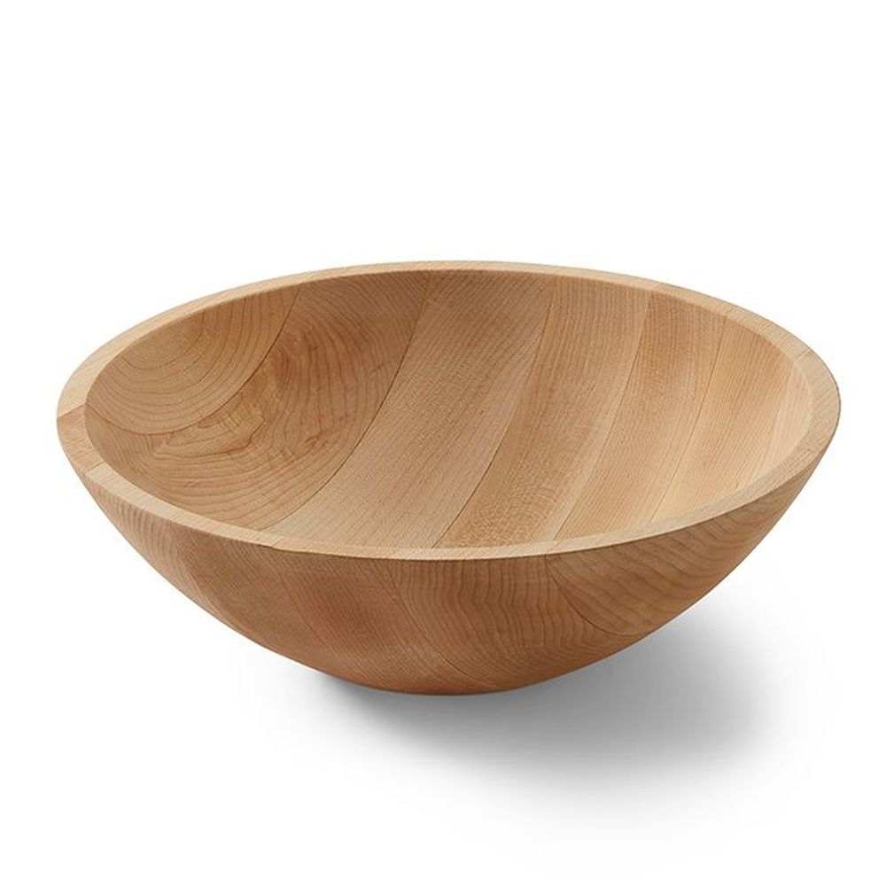 American Metalcraft Lyselle Collection Brown Maple Wood Bowl, 134 Ounce Capacity -- 6 Per Case