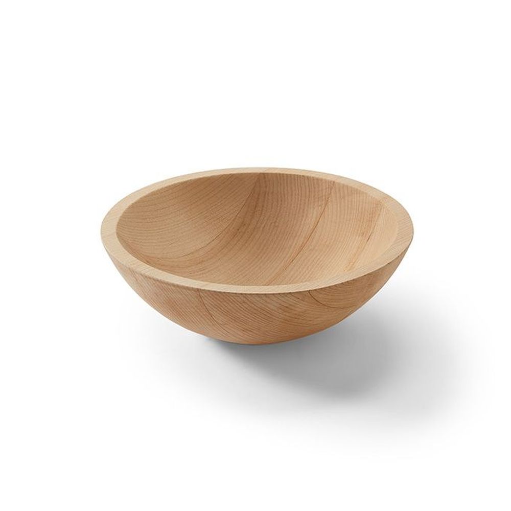 American Metalcraft Lyselle Collection Brown Maple Wood Bowl, 42 Ounce Capacity -- 6 Per Case
