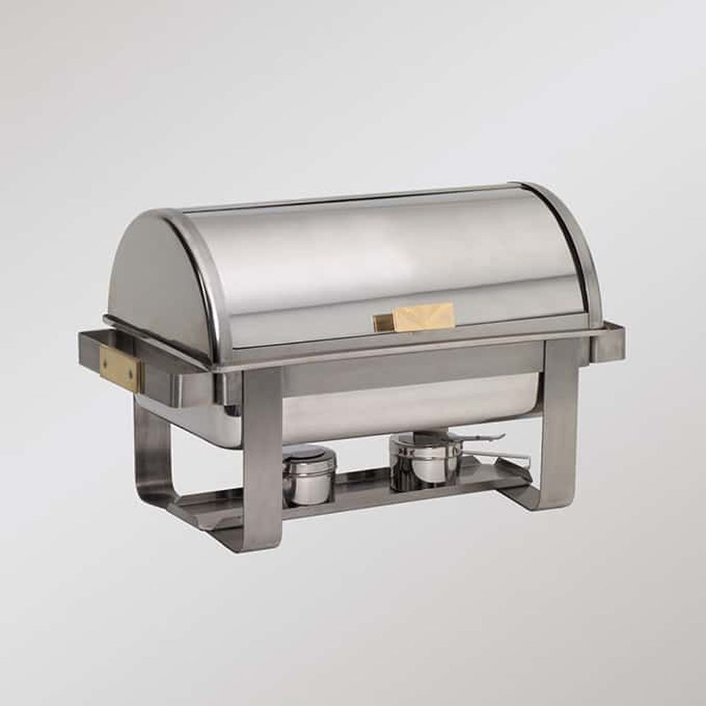 American Metalcraft Silver Stainless Steel Rectangular Applause Chafer, 8 Quart Capacity