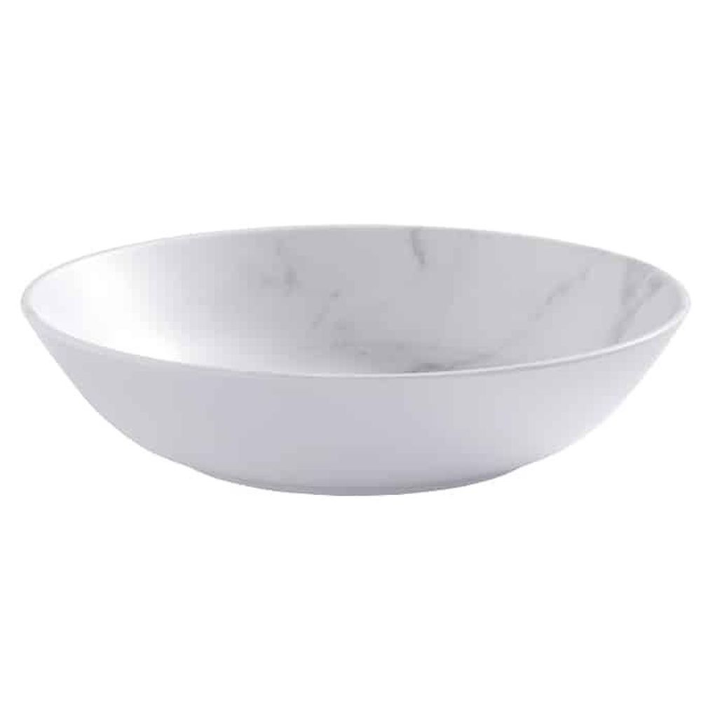 American Metalcraft Mix And Matte Collection Marble Melamine Round Coupe Bowl, 36 Ounce Capacity -- 48 Per Case