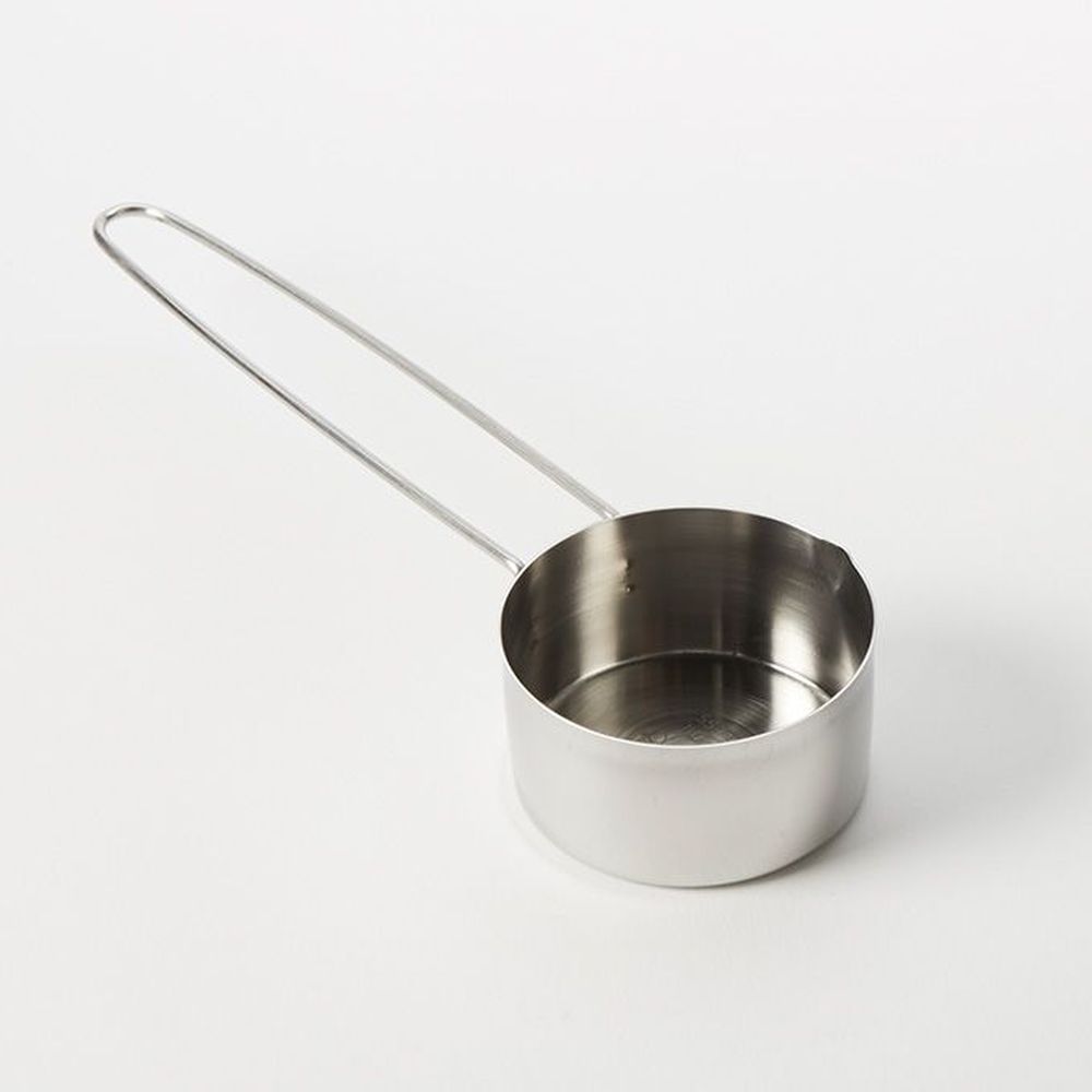 American Metalcraft Silver Stainless Steel Long-handled 1/2 Cup Measuring Cup With 6 Inch Wire Handle, 8 7/8 Inch Overall Length -- 144 Per Case