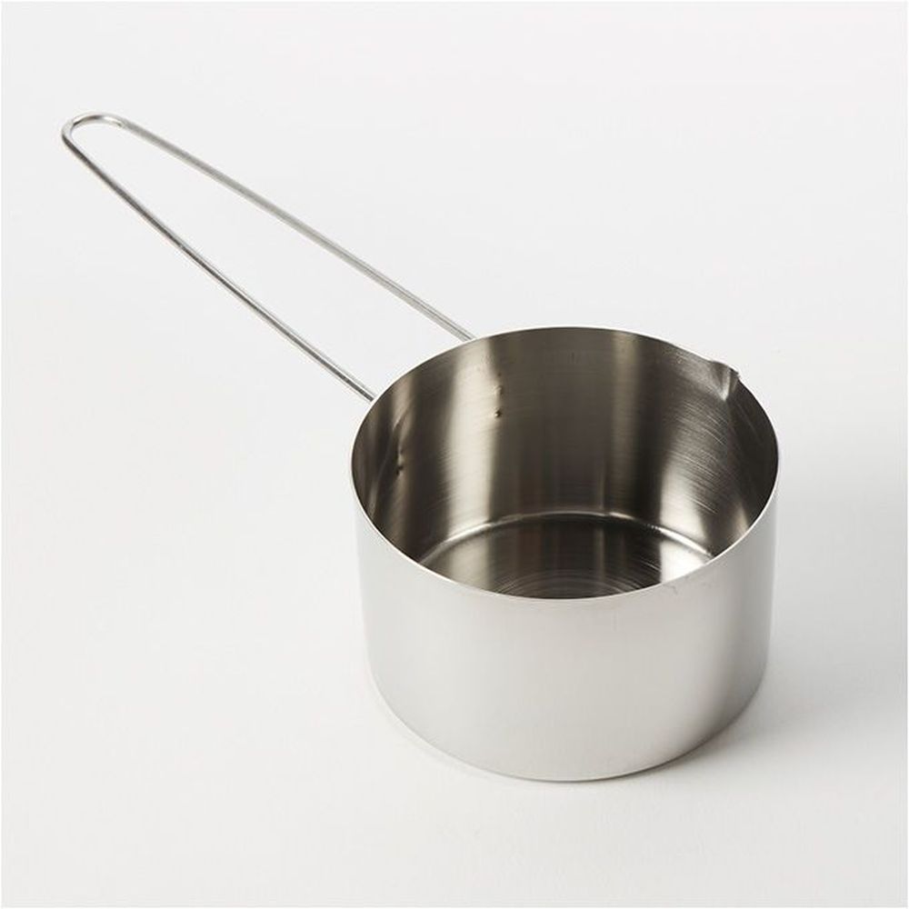 American Metalcraft Silver Stainless Steel Long-handled 1-1/2 Cup Measuring Cup With 6 Inch Wire Handle, 9 5/8 Inch Overall Length -- 144 Per Case