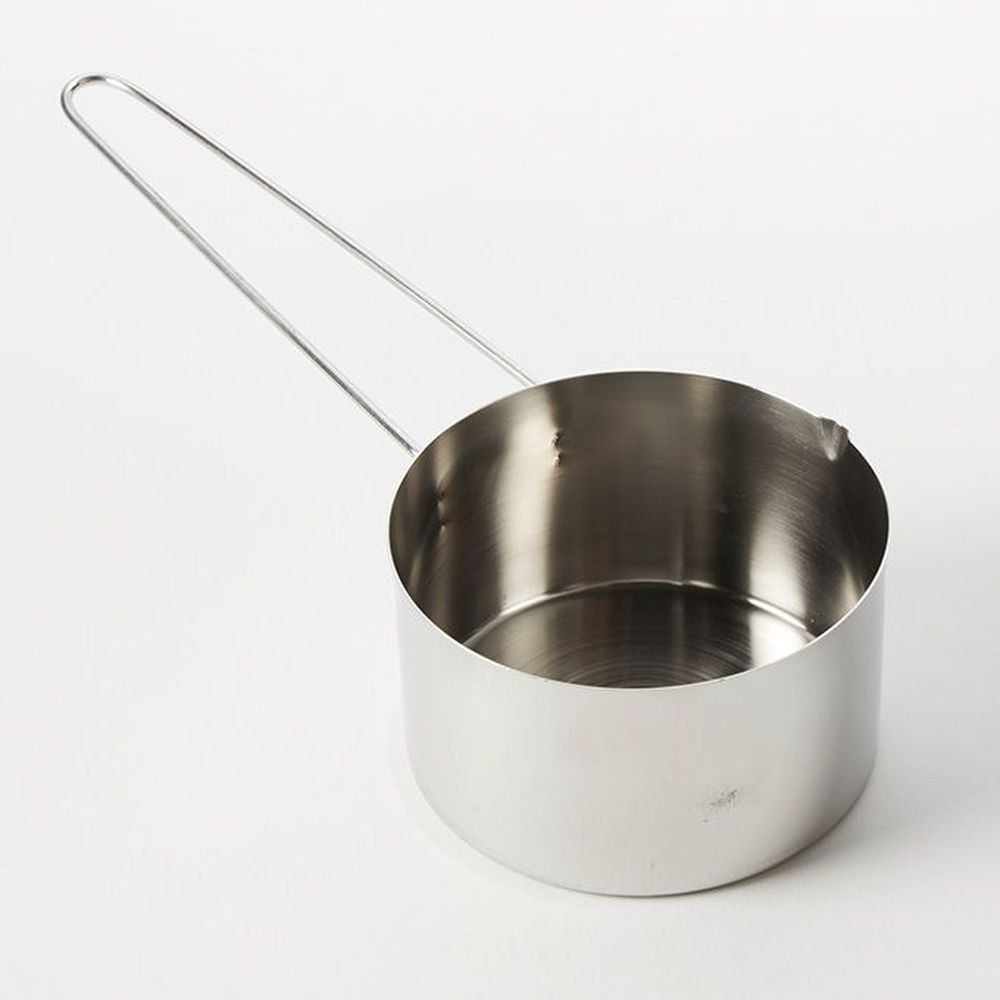 American Metalcraft Silver Stainless Steel Long-handled 1 3/4-cup Measuring Cup With 6 Inch Wire Handle, 10 Inch Overall Length -- 72 Per Case