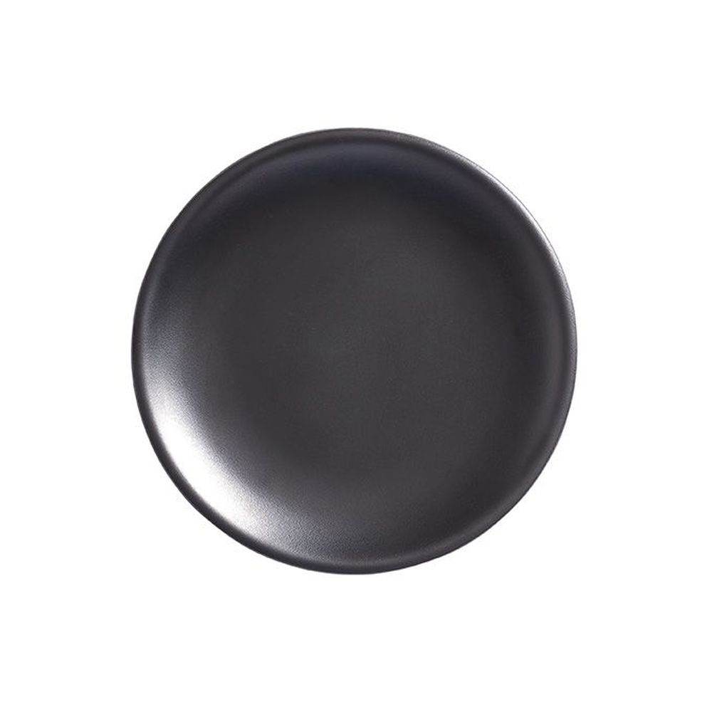 American Metalcraft Mix And Matte Collection Black Melamine Round Coupe Plate, 6 Inch Dia. X 5/8 Inch Height -- 48 Per Case