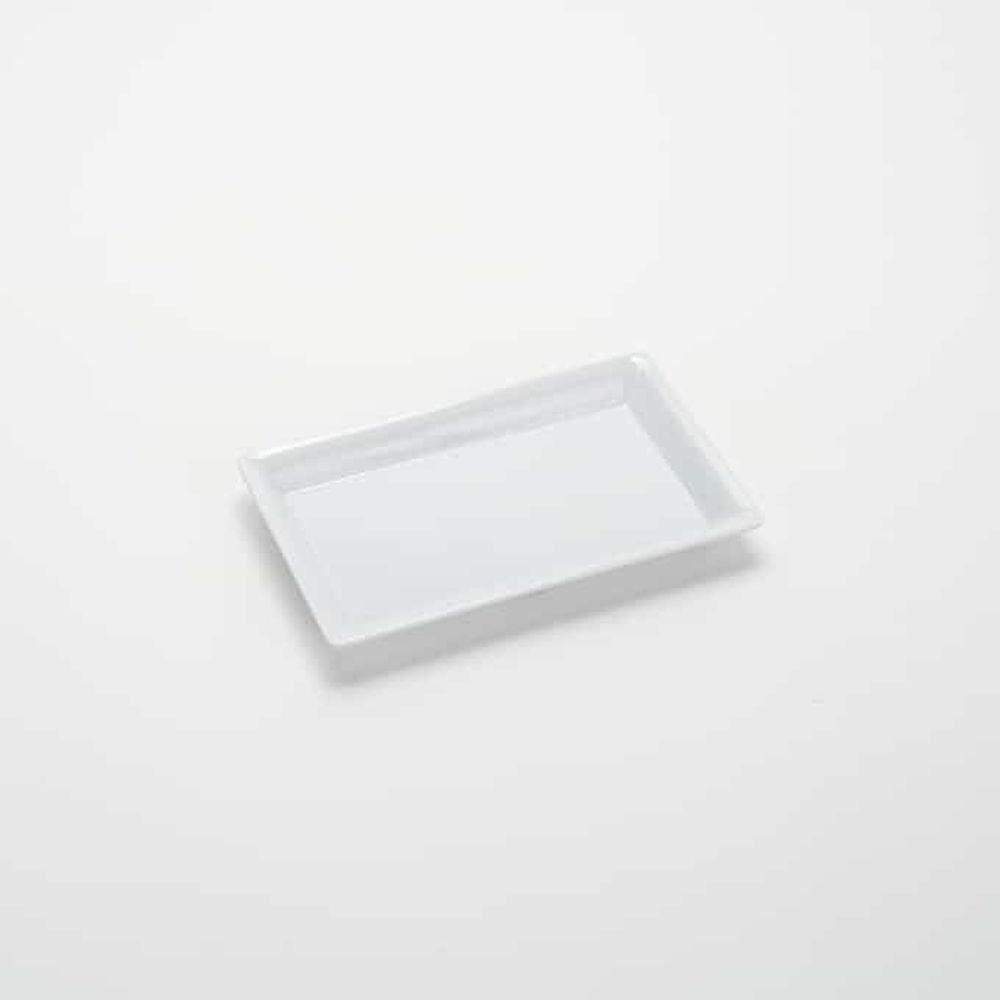 American Metalcraft White Melamine Rectangular Platter, 12 X 7 X 1-1/4 Inch -- 24 Per Case