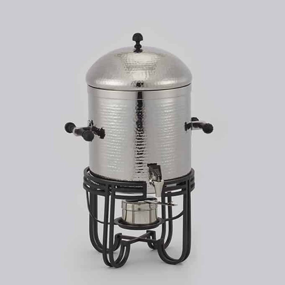 American Metalcraft Mesa Collection Silver Hammered Stainless Steel Hot Beverage Urn, 13 Quart Capacity