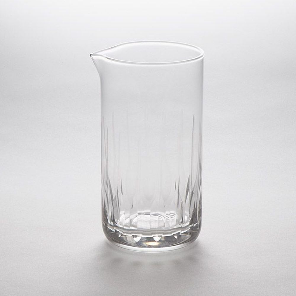 American Metalcraft Clear Glass Hand Cut Cocktail Mixing Glass, 25 Ounce Capacity -- 12 Per Case