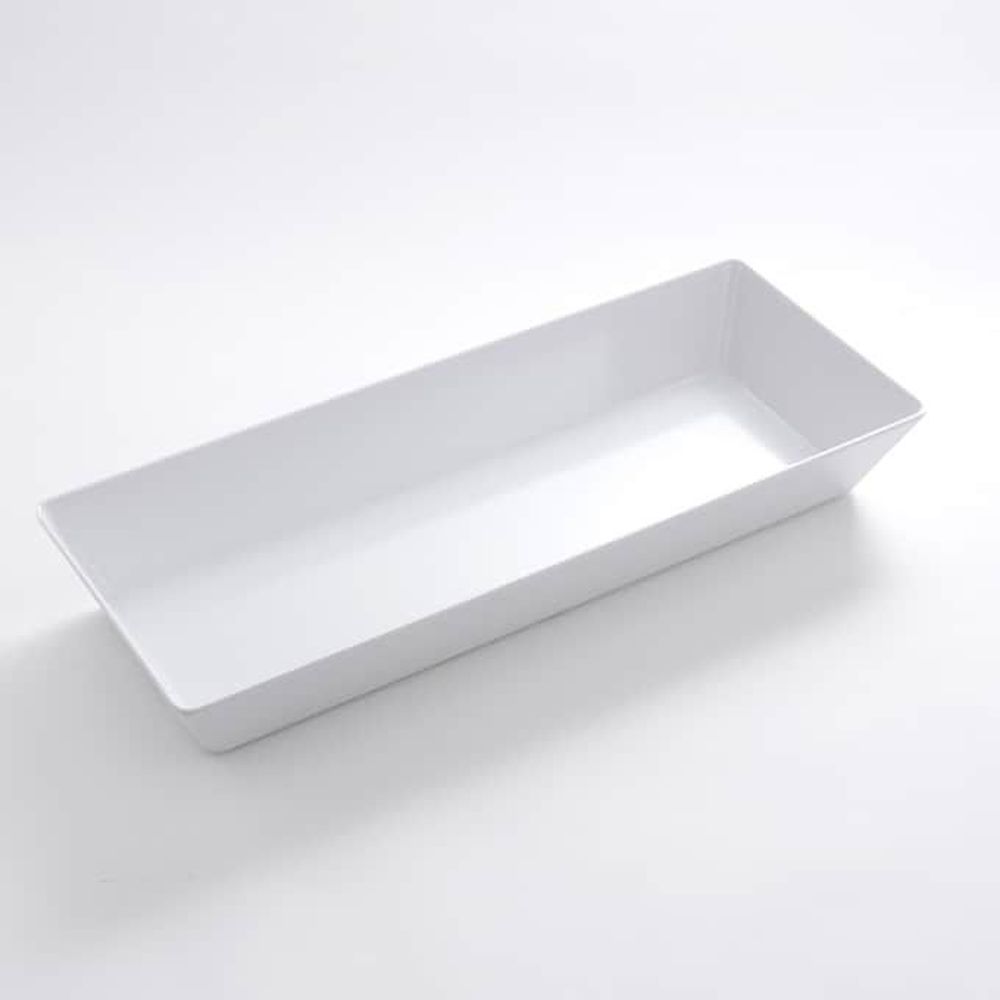 American Metalcraft White Melamine Rectangular Bowl, 157 Ounce Capacity -- 12 Per Case