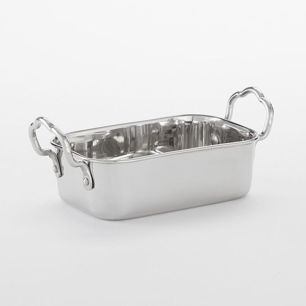 American Metalcraft Silver Stainless Steel Mini Roasting Pan, 17 Ounce Capacity -- 36 Per Case