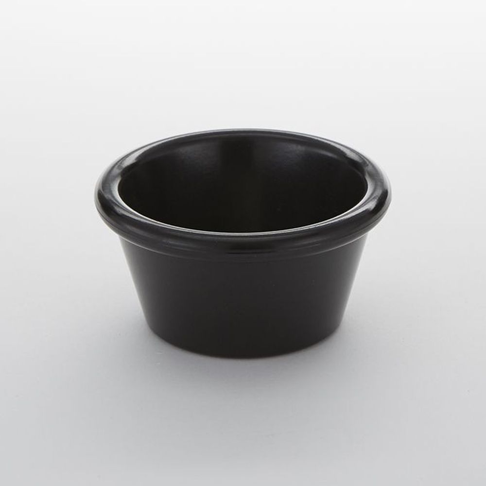 American Metalcraft Black Melamine Smooth Ramekin, 2 Ounce Capacity -- 72 Per Case