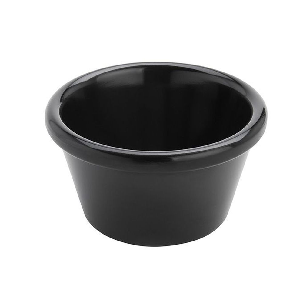 American Metalcraft Black Melamine Smooth Ramekin, 3 Ounce Capacity -- 72 Per Case