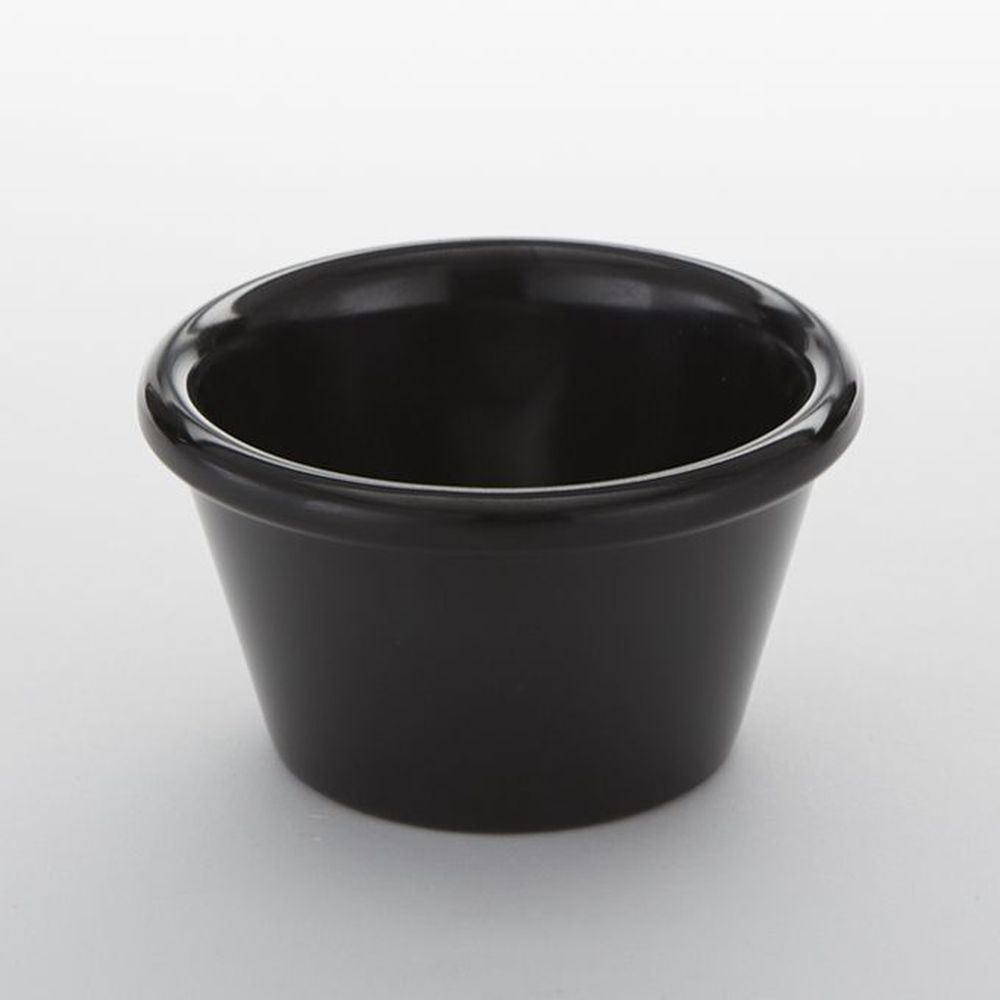 American Metalcraft Black Melamine Smooth Ramekin, 4 Ounce Capacity -- 72 Per Case
