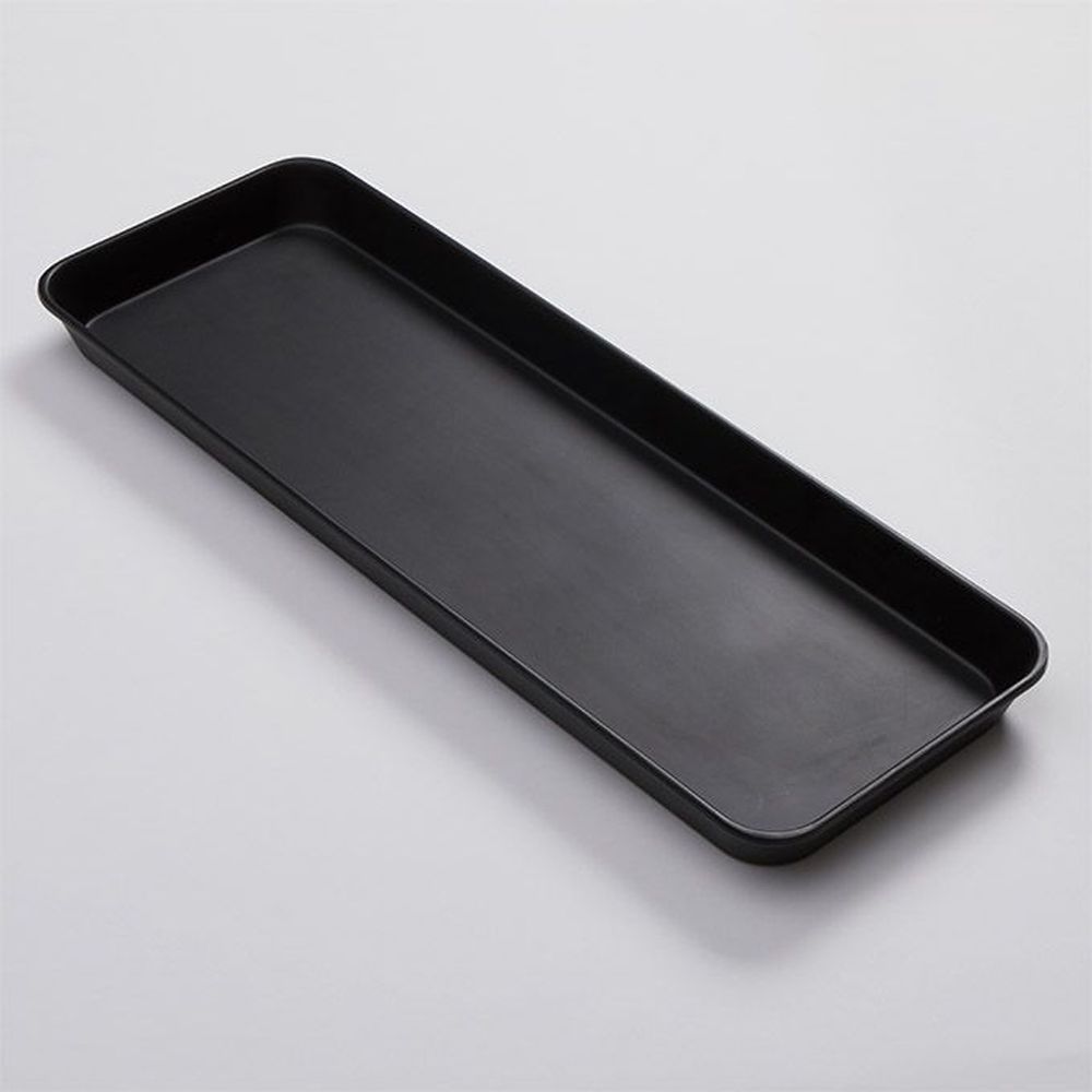 American Metalcraft Black Melamine Rectangular Market Tray, 270 Ounce Capacity -- 6 Per Case